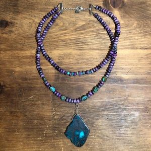 Purple Turquoise Necklace